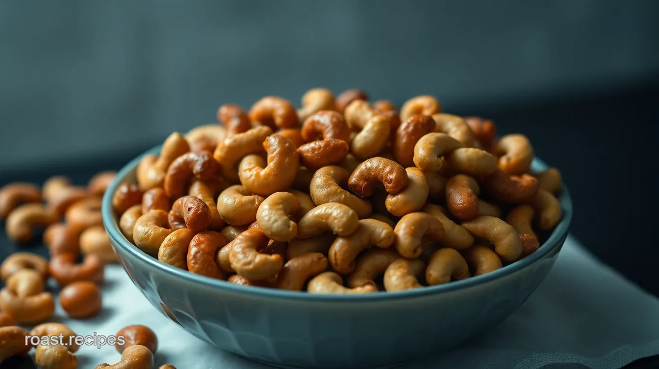 Cinnamon Glazed Roasted Cashews: A Sweet Snack Delight