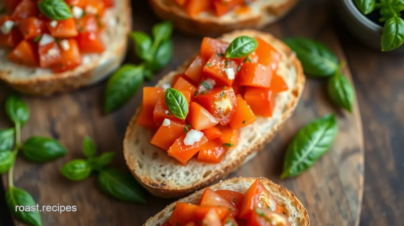 Classic Tomato Basil Bruschetta