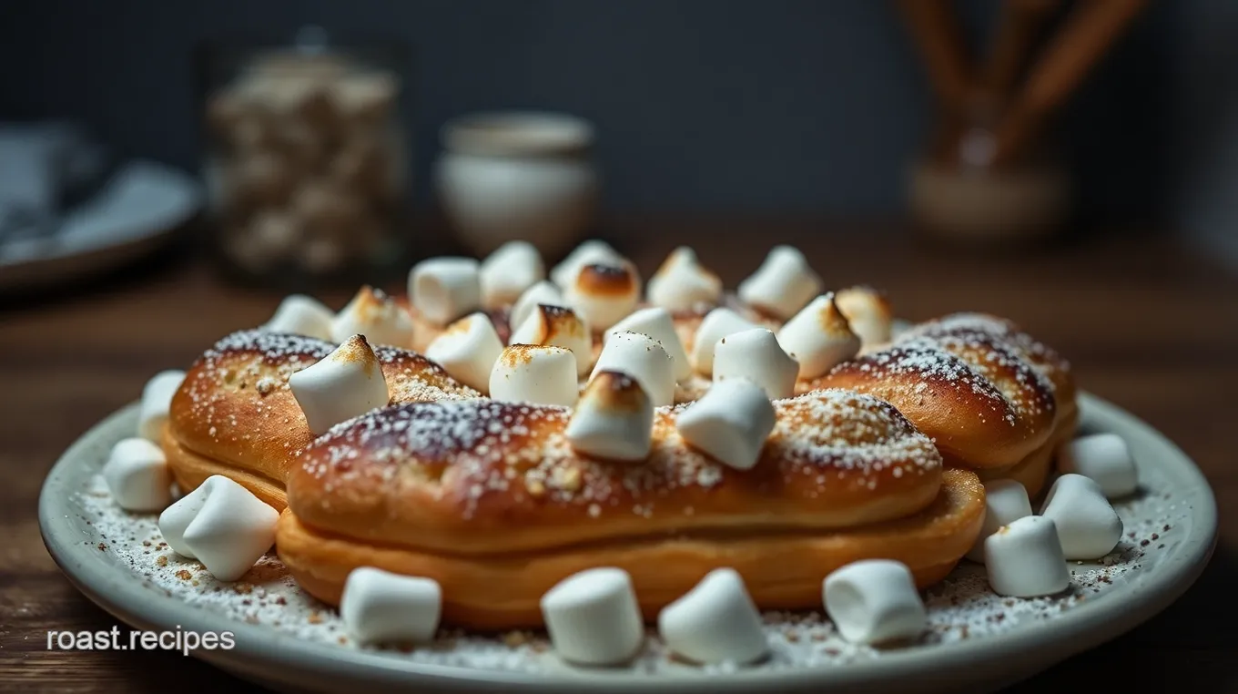 Delicious Roasted Marshmallow Cream Éclairs