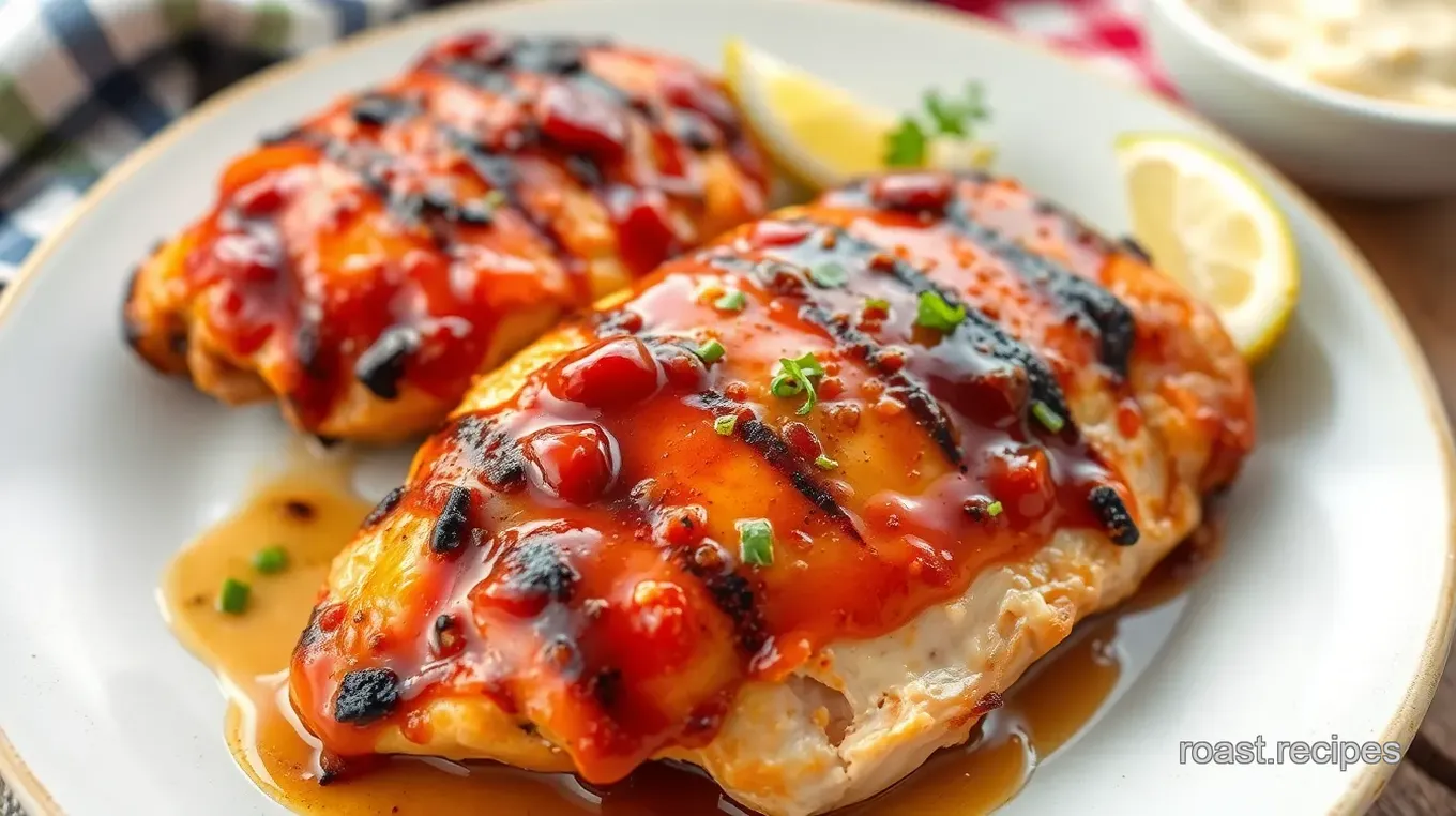 Grilled Chicken with Sweet Honey Barbecue Honey Roasted Barbecue Sauce Chicken