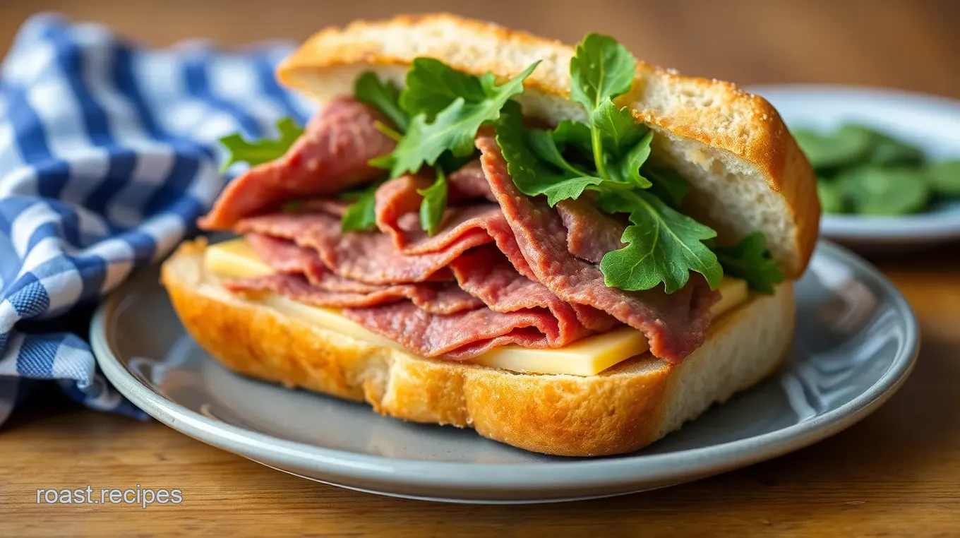 Roast Beef Sandwiches with Horseradish Cream