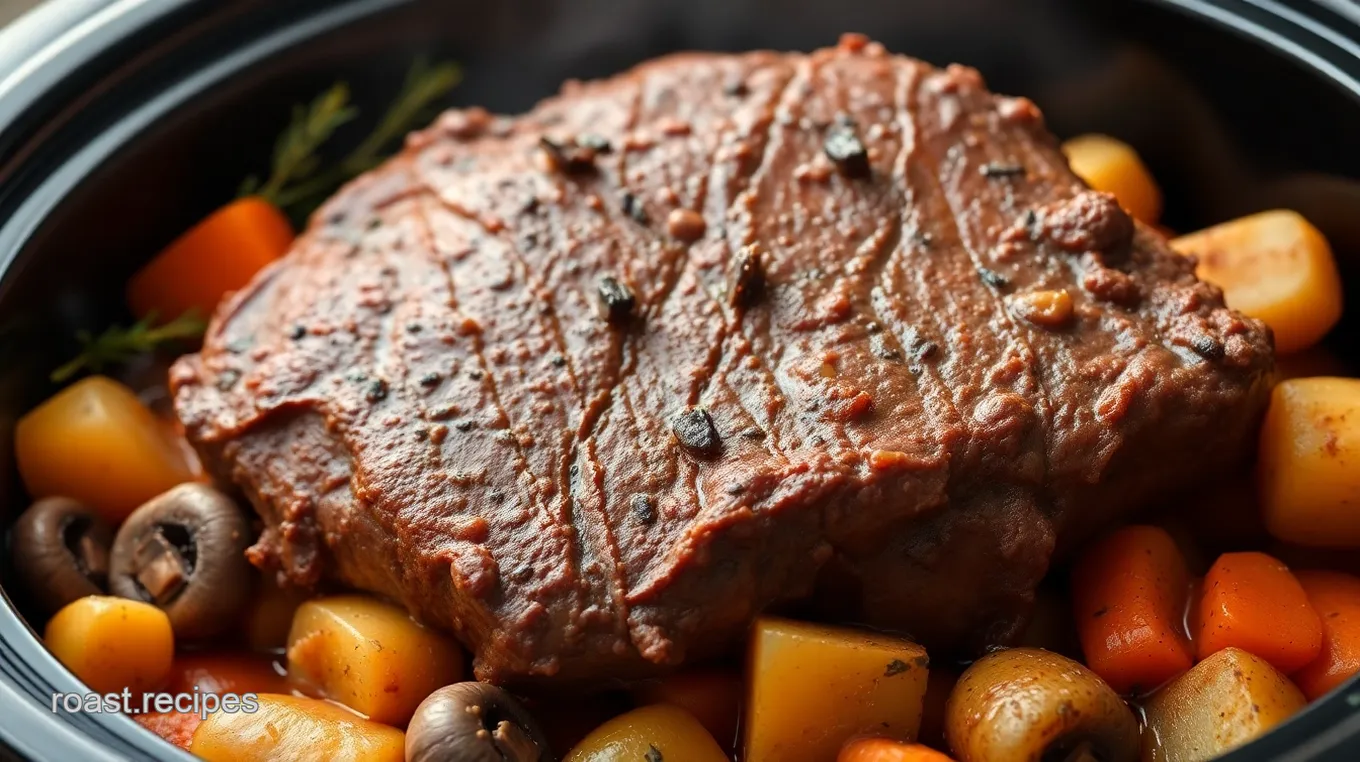 Savory Slow-Cooked Elk Roast with Root Vegetables