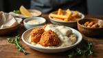 Crispy Fried Chicken with Creamy Mash