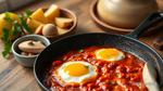 Quick Shakshuka with Spicy Tomato Flavor