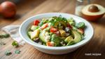 Easy Salad with Avocado & Lemon Dressing