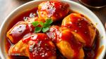 Sear Honey Chicken with Sweet BBQ Sauce