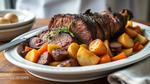 Slow-Roasted Venison Feast with Root Veggies