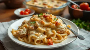 Bake Chicken Tetrazzini - Creamy Delight