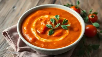 Easy Creamy Tomato Soup: My Grandmother's Cozy Comfort Recipe recipe card