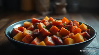 Easy Crispy Roasted Carrots and Red Potatoes in Ninja Air Fryer recipe card