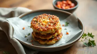 Fried Zucchini Fritters with Parmesan Flavor