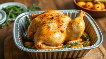 Disposable roasting pan: 5 Amazing Ways to Make Roasted Chicken! recipe card