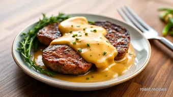 Sear Filet Mignon with Creamy Pepper Sauce