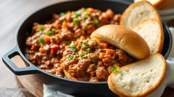 Skillet Beef Sloppy Joes with Zesty Flavor