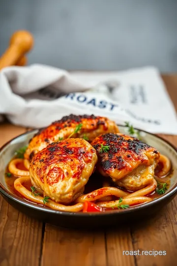 Crispy & Flavorful Baked Chicken Thighs presentation