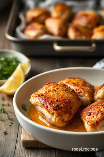 Crispy & Flavorful Baked Chicken Thighs steps