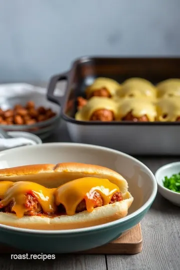 Cheesy Baked Meatball Subs with Melty Cheese steps