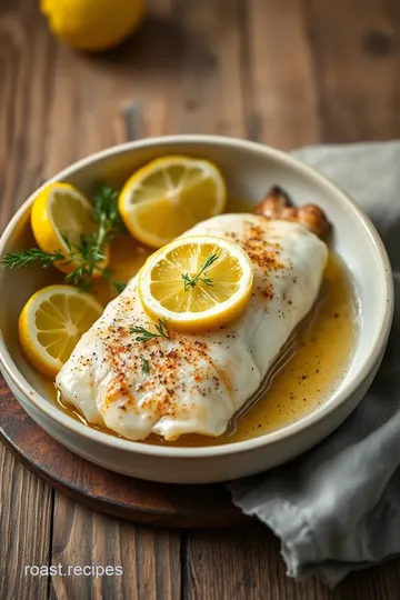 Lemon-Baked White Fish: A Quick &amp Healthy Delight presentation