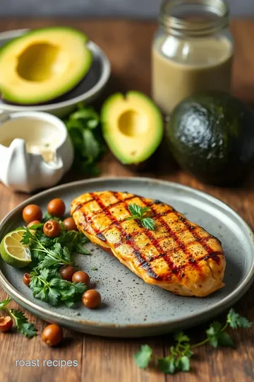 Grilled Chicken Avocado Melt Delight ingredients