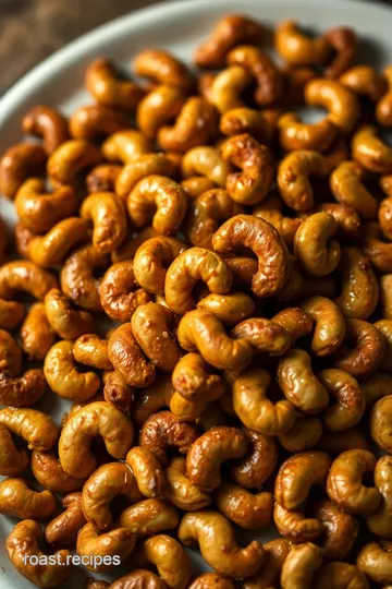 Cinnamon Glazed Roasted Cashews: A Sweet Snack Delight presentation