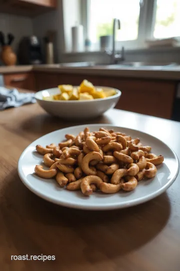 Cinnamon Glazed Roasted Cashews: A Sweet Snack Delight steps