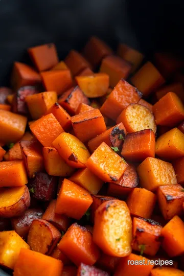 Crispy Roasted Carrots and Red Potatoes in Ninja Air Fryer presentation