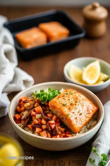 Flavorful Air Fryer Salmon Bowl steps