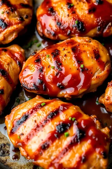 Honey Roasted Barbecue Sauce Chicken presentation