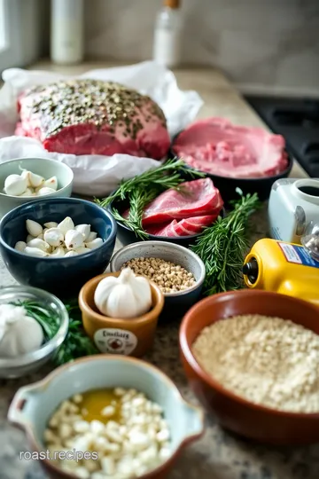 Herb-Crusted Prime Rib Roast ingredients