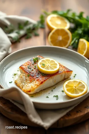 Pan-Seared Mahi Mahi with Lemon Garlic presentation