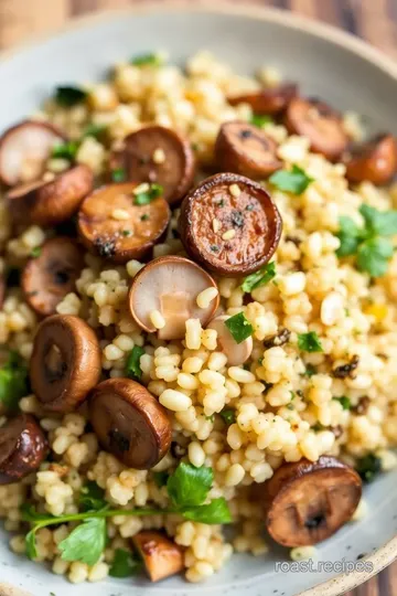 Metropolitan Market Roast Mushroom Couscous Salad presentation