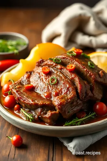 Slow Cooker Chuck Roast with Pepperoncini presentation