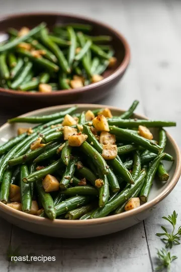 Roasted Green Beans with Garlic Flavor steps
