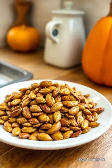 Roasted Pumpkin Seeds with Flavor Variations steps