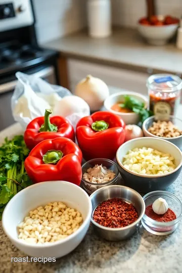 Roasted Red Pepper Sauce ingredients