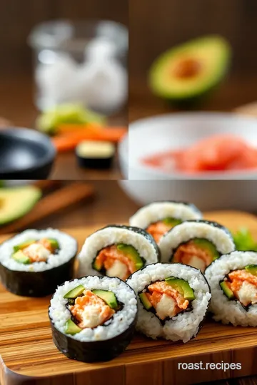 Sushi Rolls with Fresh Ingredients steps