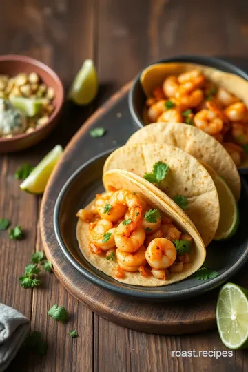 Sautéed Shrimp Tacos with Tangy Lime presentation