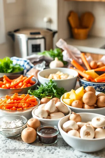 Savory Slow-Cooked Elk Roast with Root Vegetables ingredients