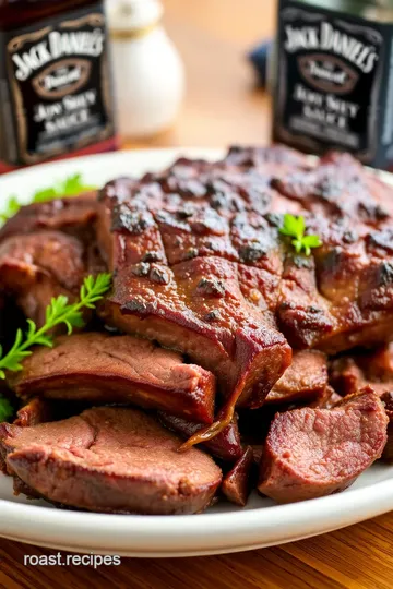 Sear Jack Daniel&#039 s Roast Beef: Flavorful Delight presentation