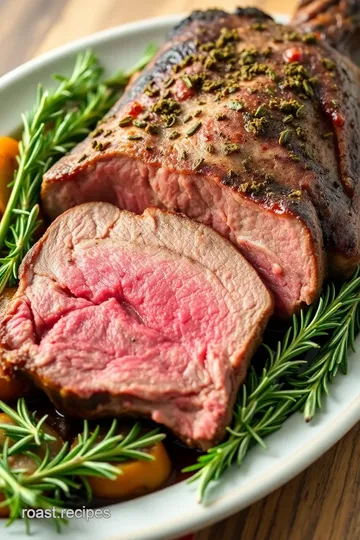 Slow Roasted Beef Shoulder with Herbs presentation