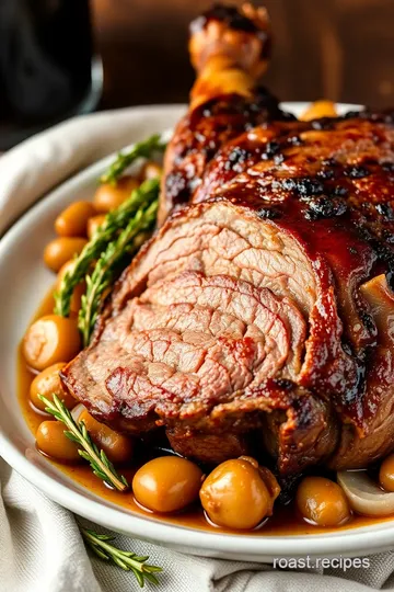 Slow-Roasted Arm Roast with Vegetables presentation