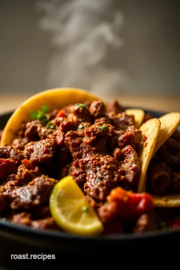 Smoking Beef Chuck Roast for Tacos presentation