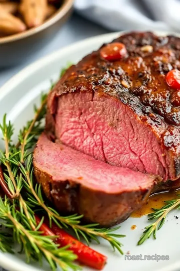 Sous Vide Sirloin Roast presentation