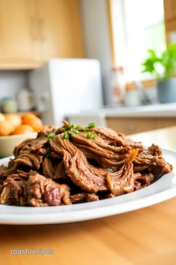 Tender Steam Oven Shredded Chuck Roast steps