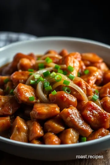 Sweet Onion Chicken Teriyaki presentation