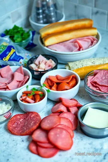 Ultimate Cold Cut Combo Sandwich ingredients