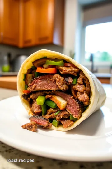 Ultimate Steak and Cheese Wrap steps