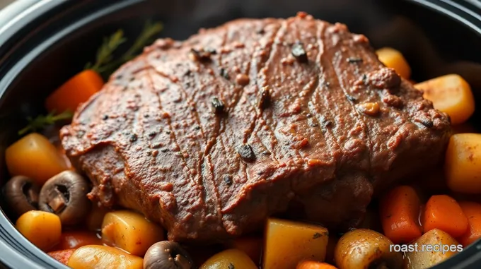 Savory Slow-Cooked Elk Roast with Root Vegetables